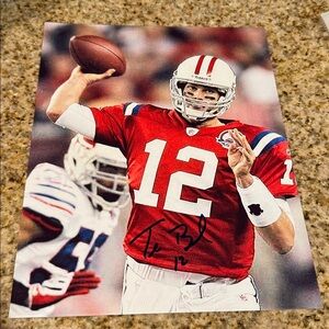 Tom brady autographed patriots signed 8x10 photo Tampa bay buccaneers​
